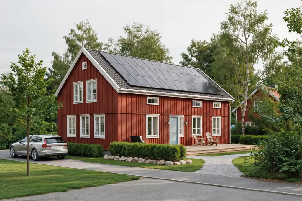 installation av solcellsanl ggning p villa i djursholm danderyd